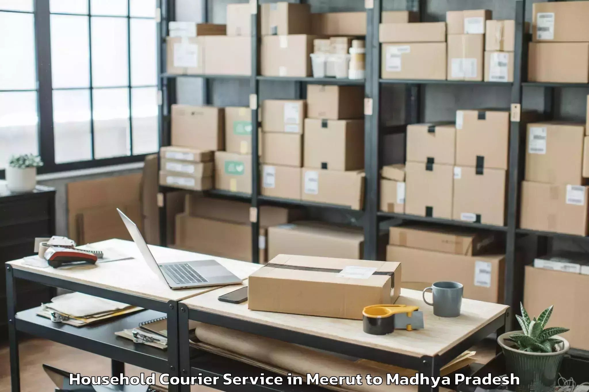 Meerut to Kundam Household Courier Booking